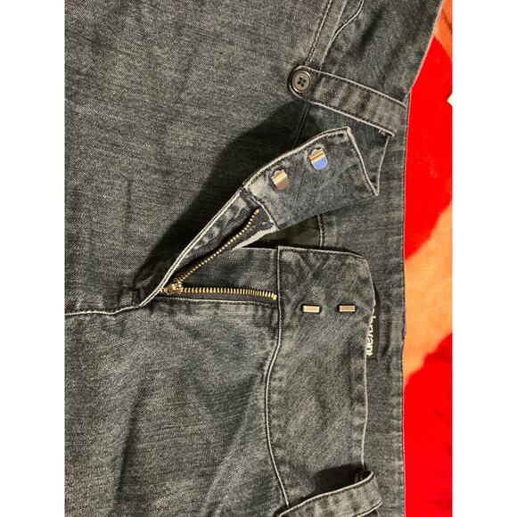 Lane Bryant Venezia Blue Jeans Women Sz 24 Short Wide Legged Dark Wash Stretch - Picture 7 of 11